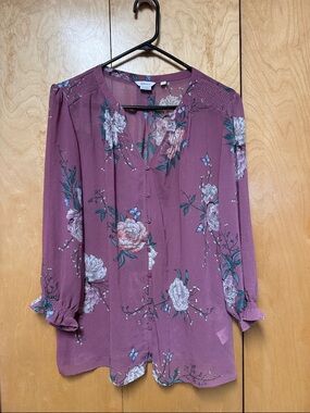 Reitmans floral blouse